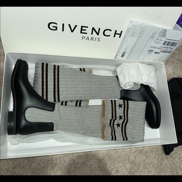 COPY - Over the knee Givenchy RAIN BOOT (size 8) Comes with box and dust bag. - Picture 1 of 7